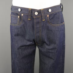 LEVI'S VINTAGE Size 33 Indigo Solid Selvedge Denim Jeans