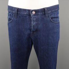 GUCCI Size 38 Indigo Solid Denim Jeans
