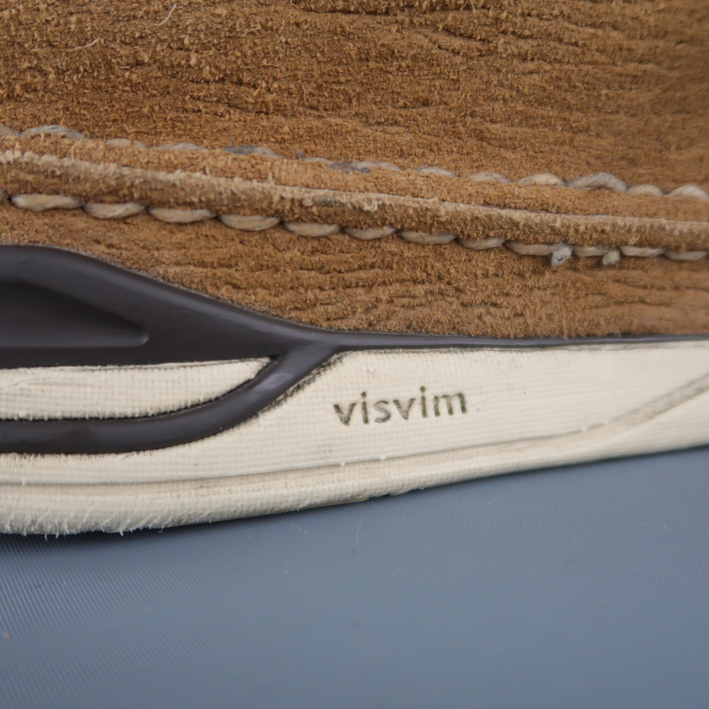 Men's VISVIM Size 9.5 Tan Textured Suede Chukka Boots