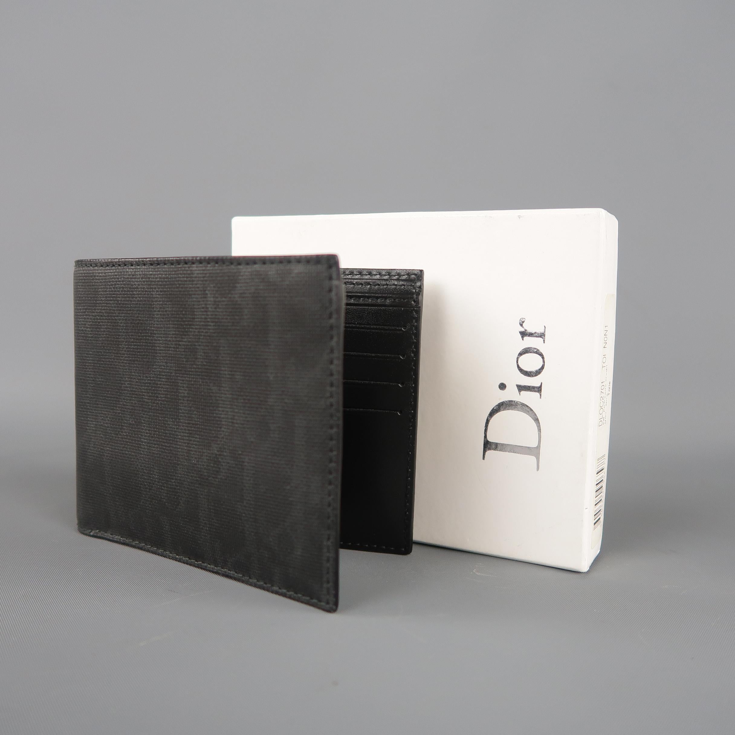 Men's DIOR Homme Black Leather Monogram Wallet
