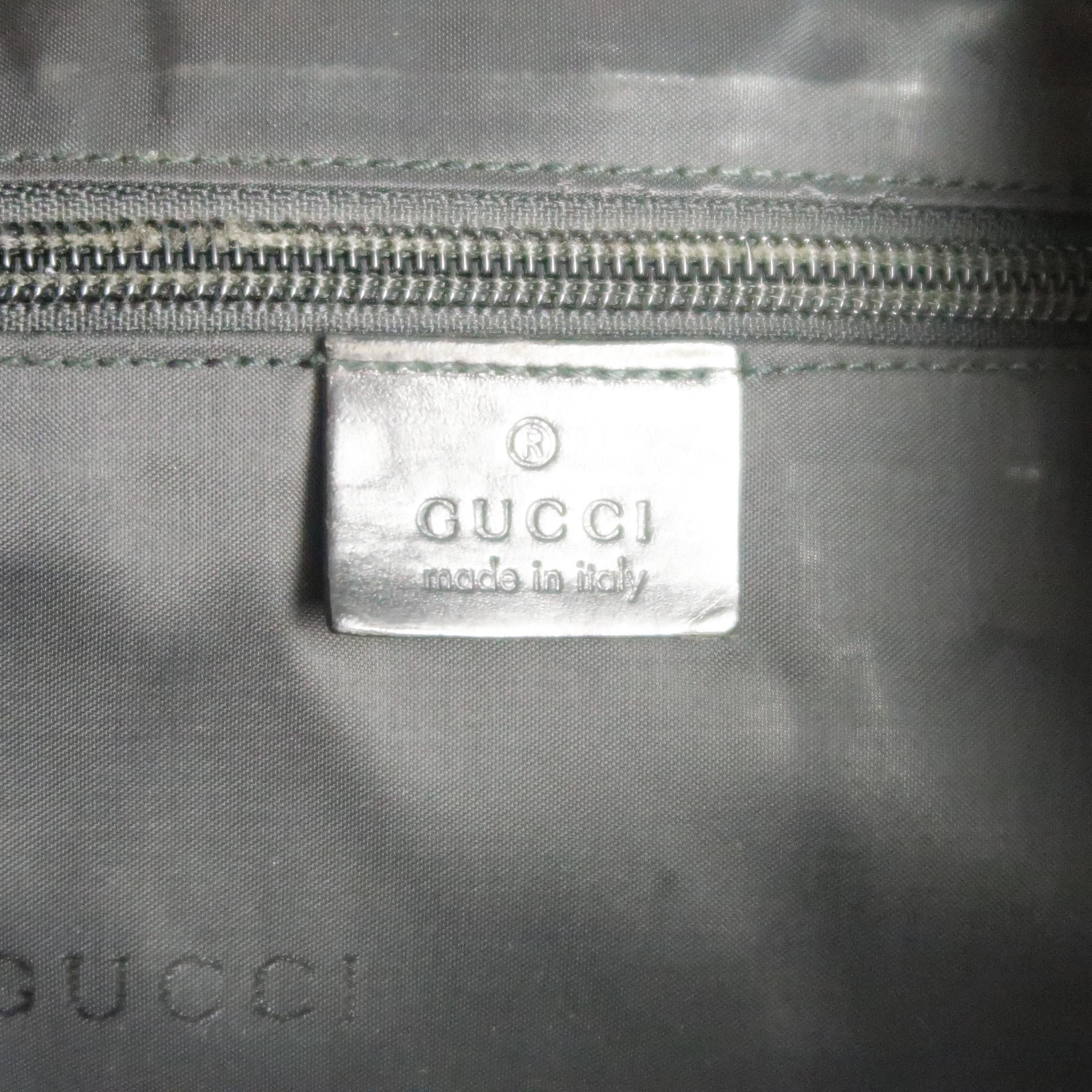 Vintage GUCCI Black Nylon Messenger Bag 5