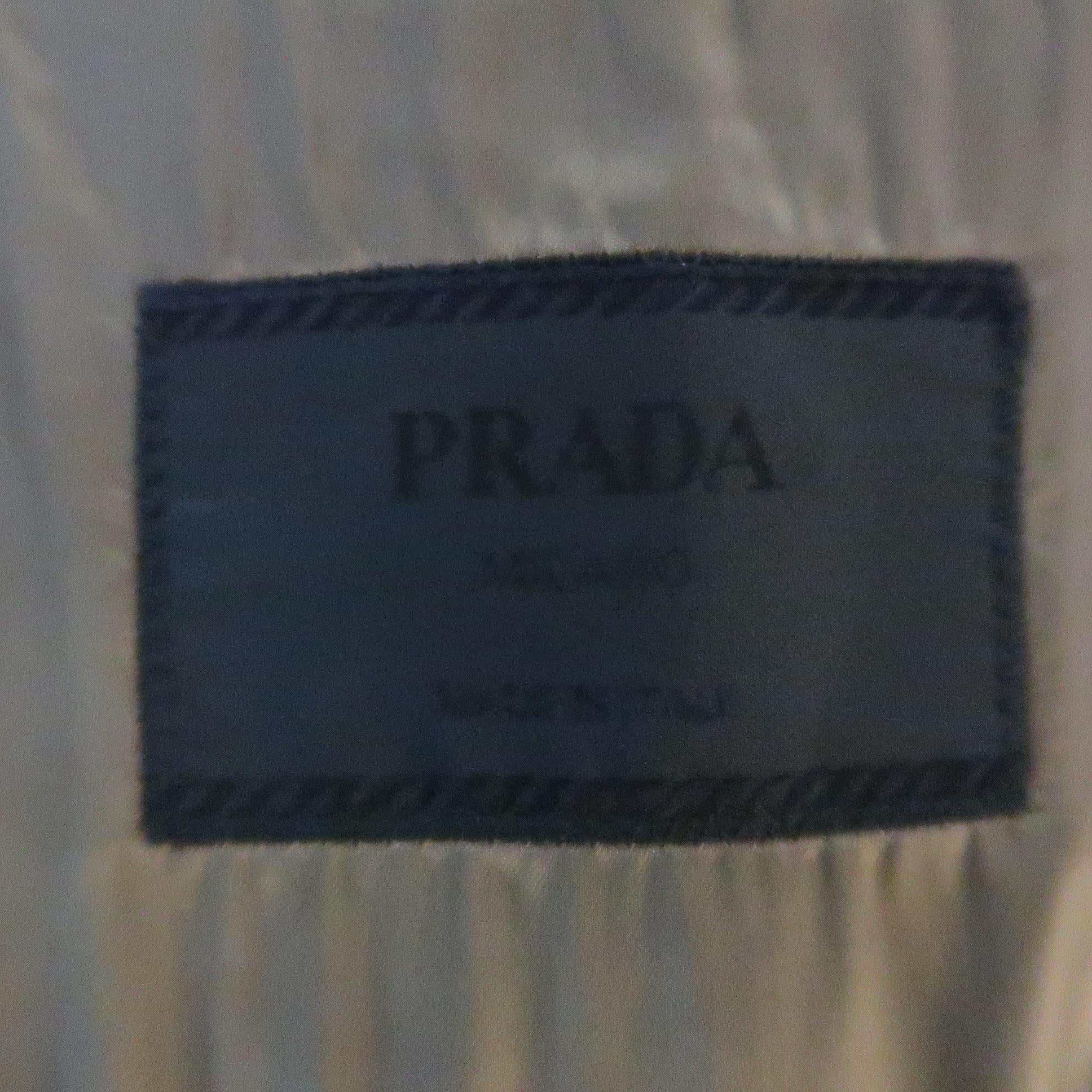 Men's PRADA 42 Tan Solid Wool Notch Lapel Two Button Sport Coat