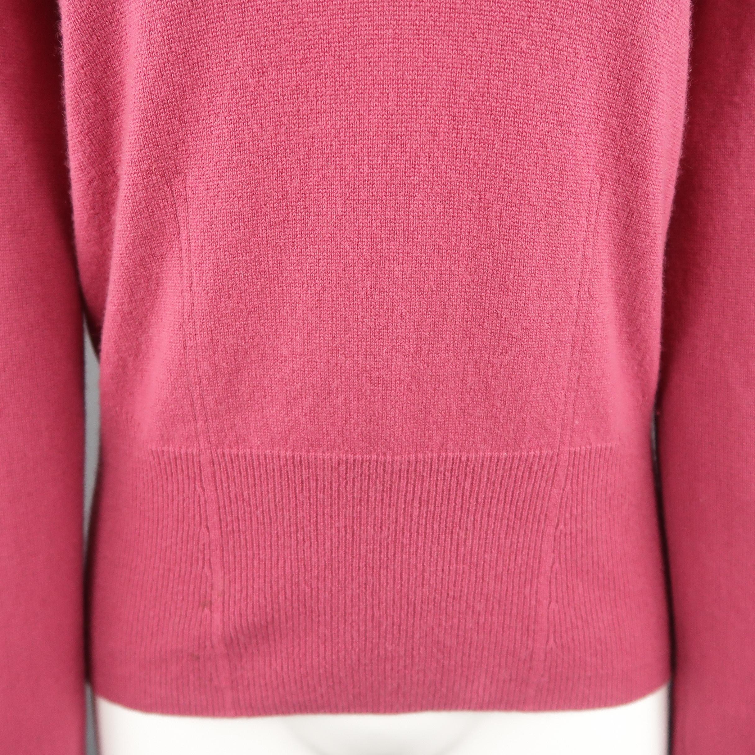 raspberry pink sweater