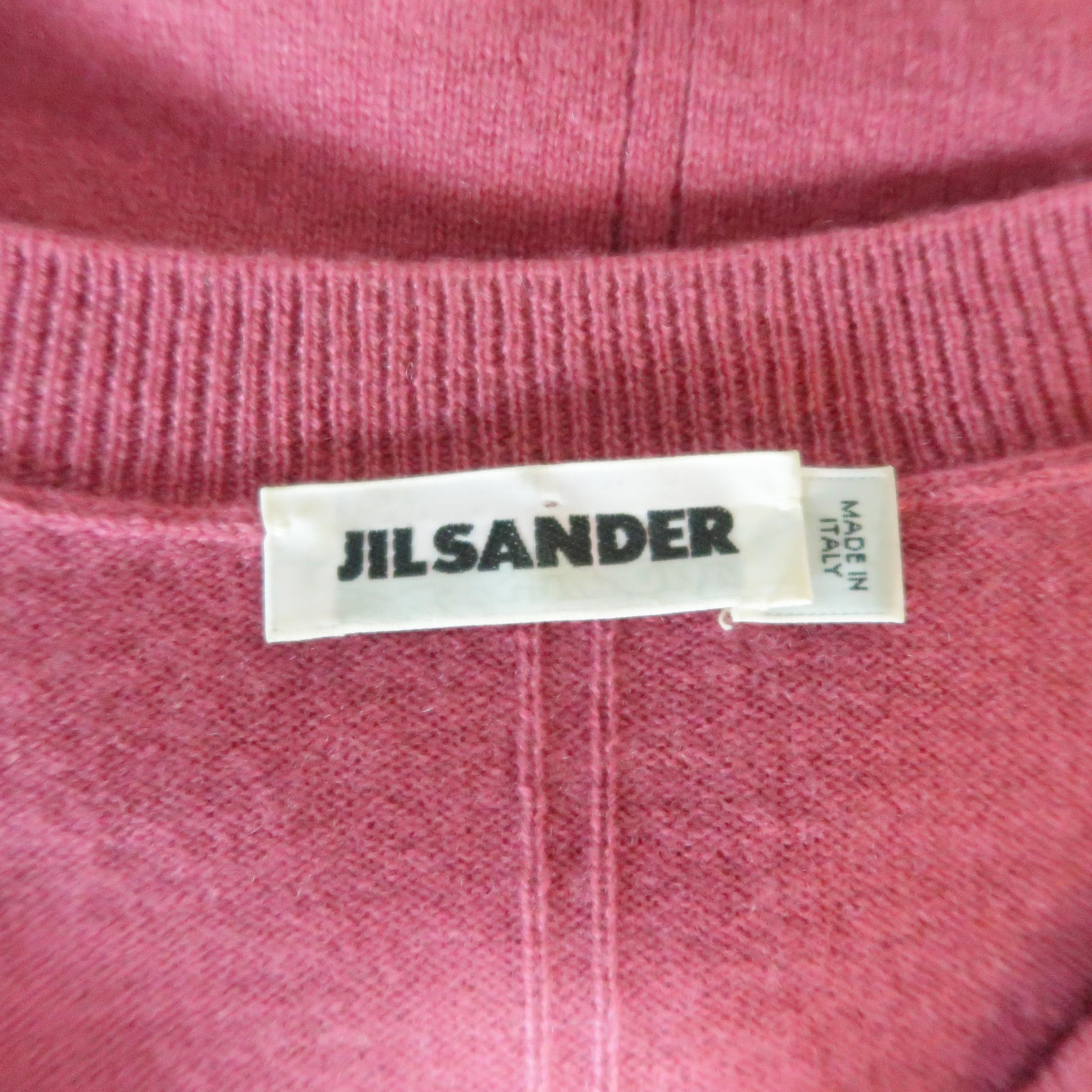 raspberry cashmere sweater