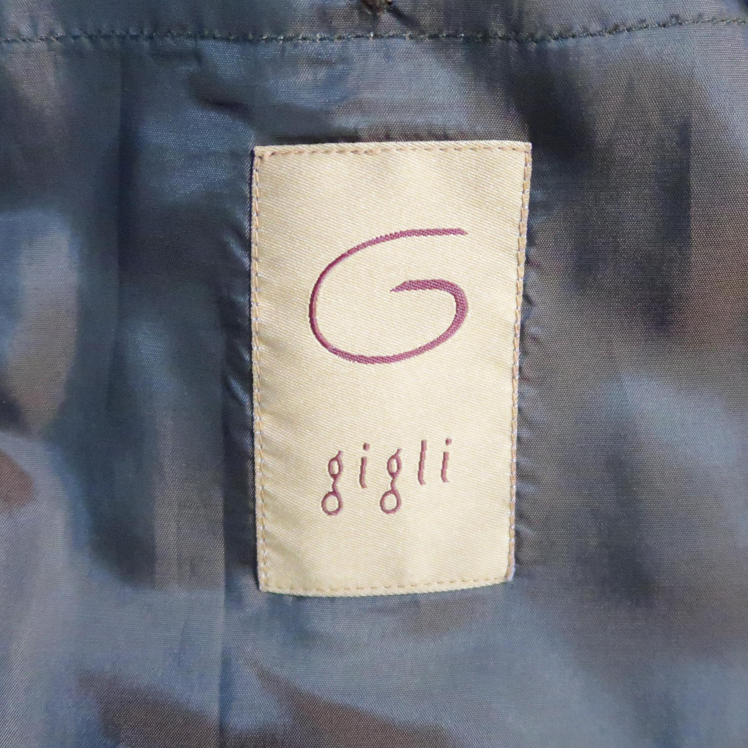 GIGLI 40 Brown Solid Cotton Corduroy Coat 3