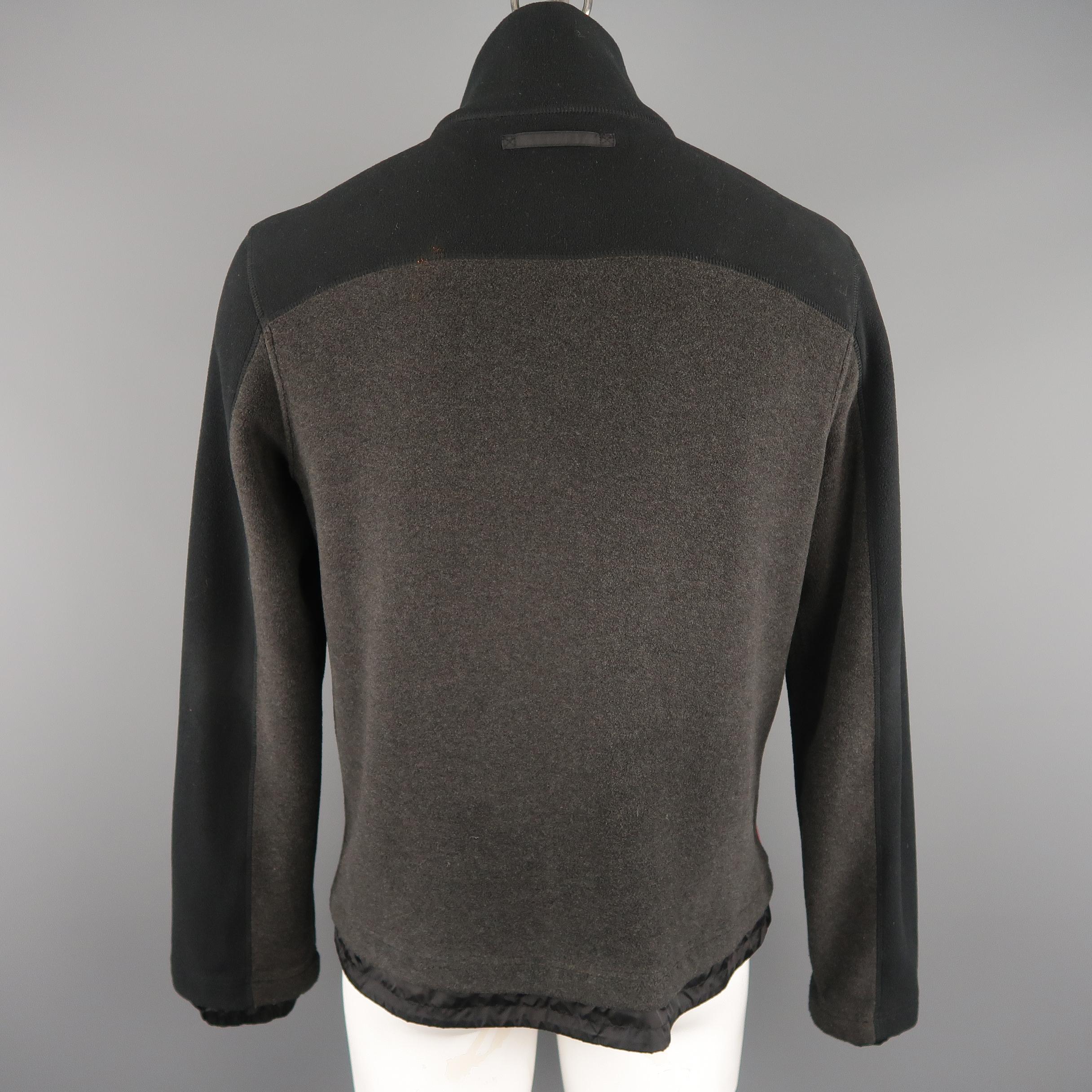 charcoal fleece jacket