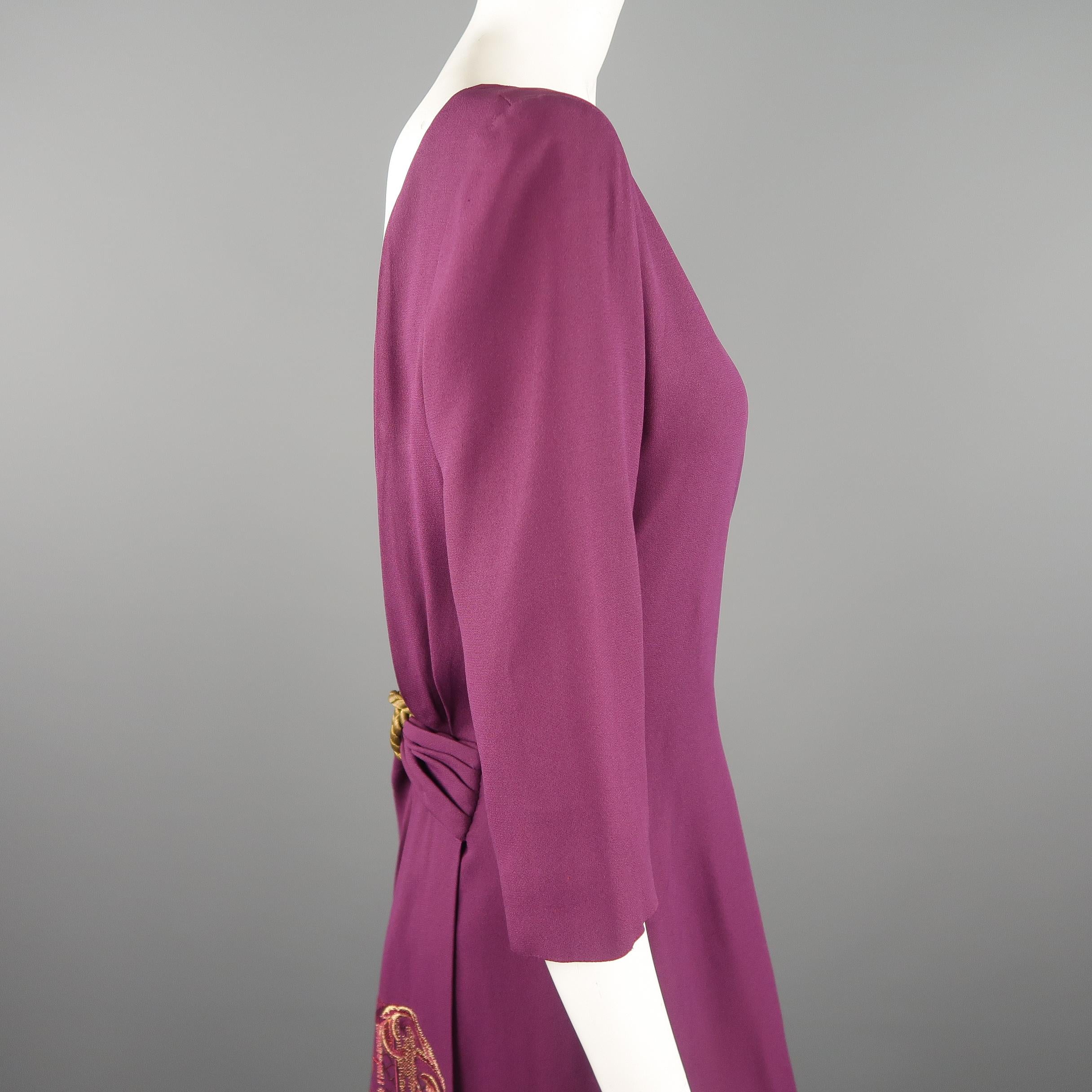 purple sash for dress