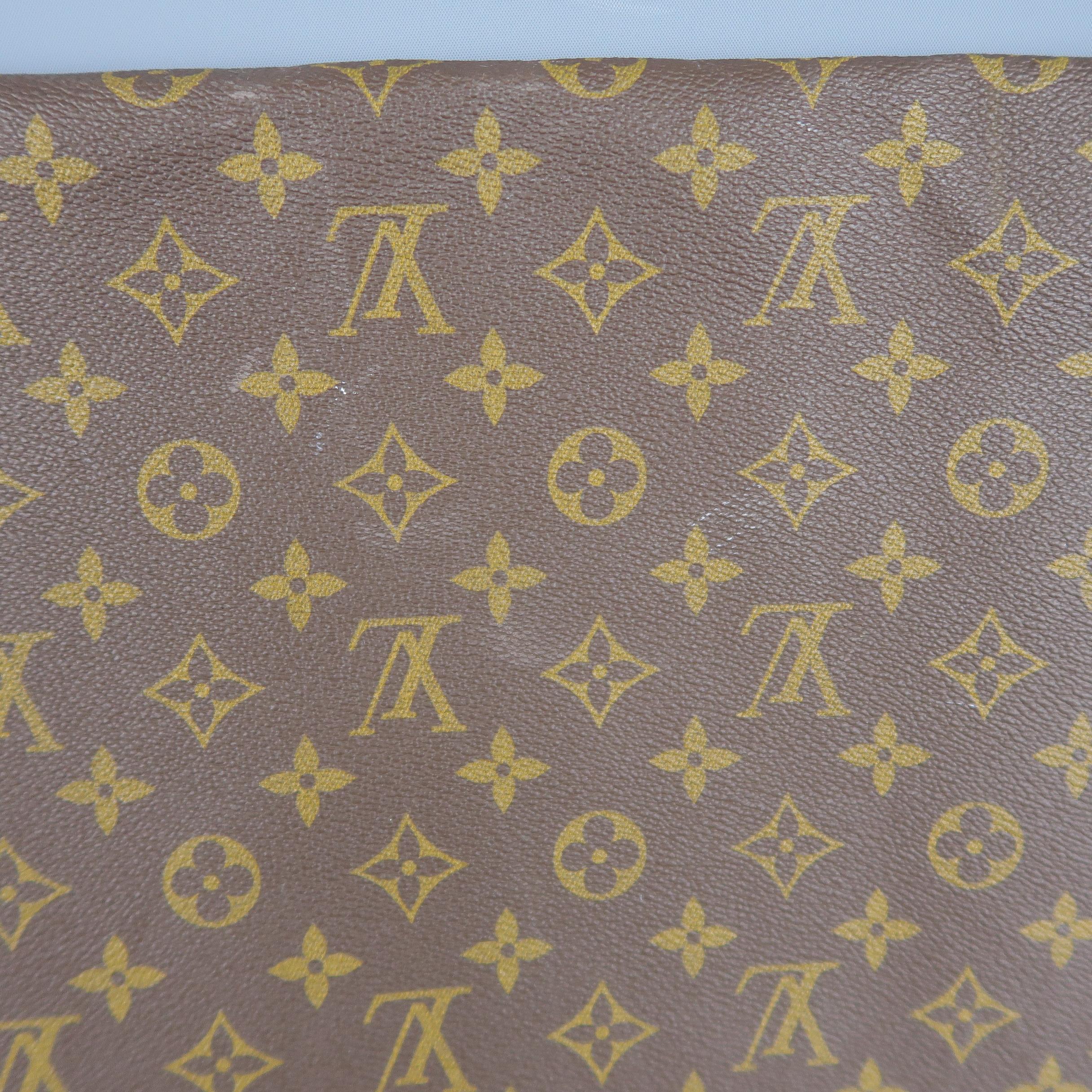 Vintage LOUIS VUITTON Brown Monogram Coated Canvas Luggage Interior Bag 3