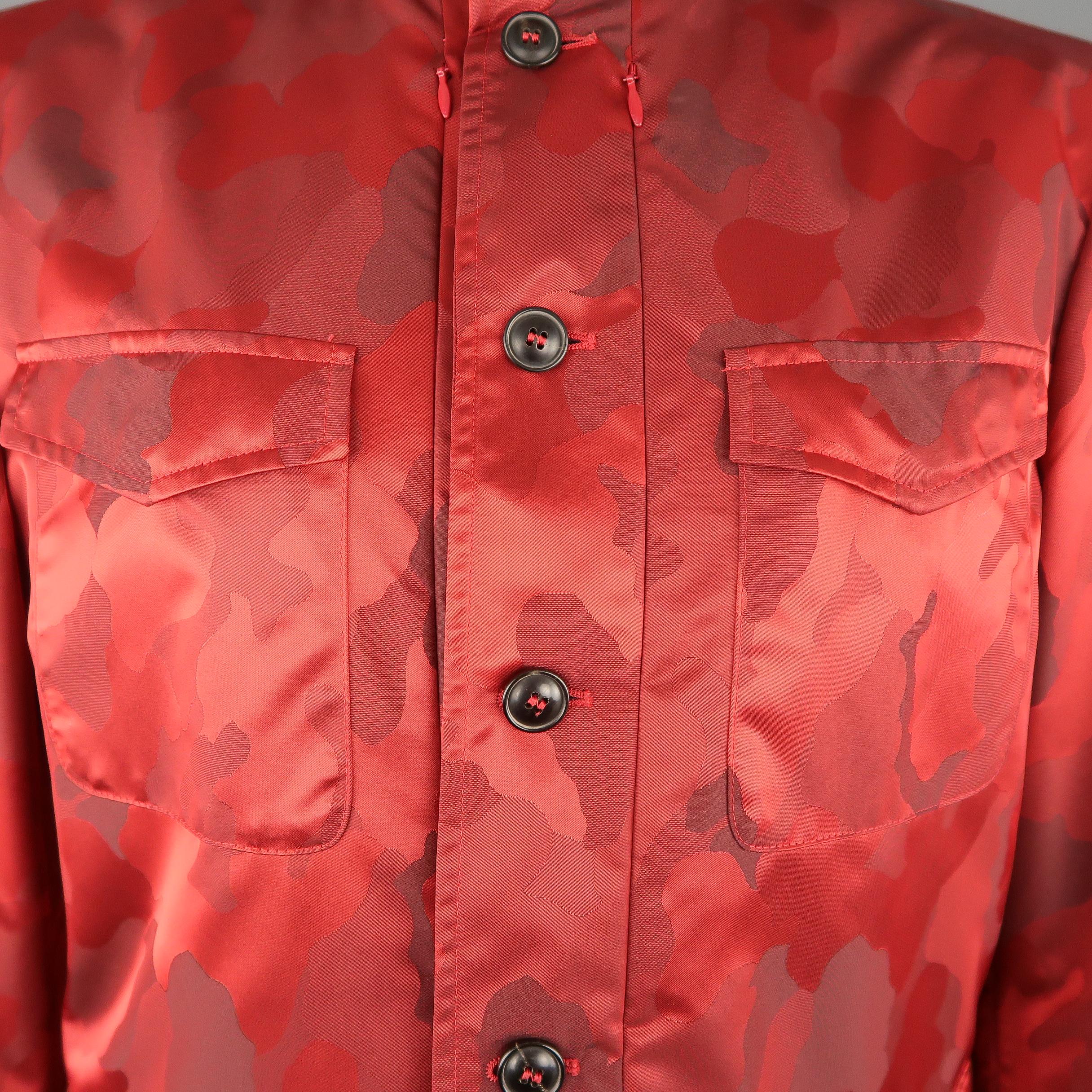 red camouflage jacket