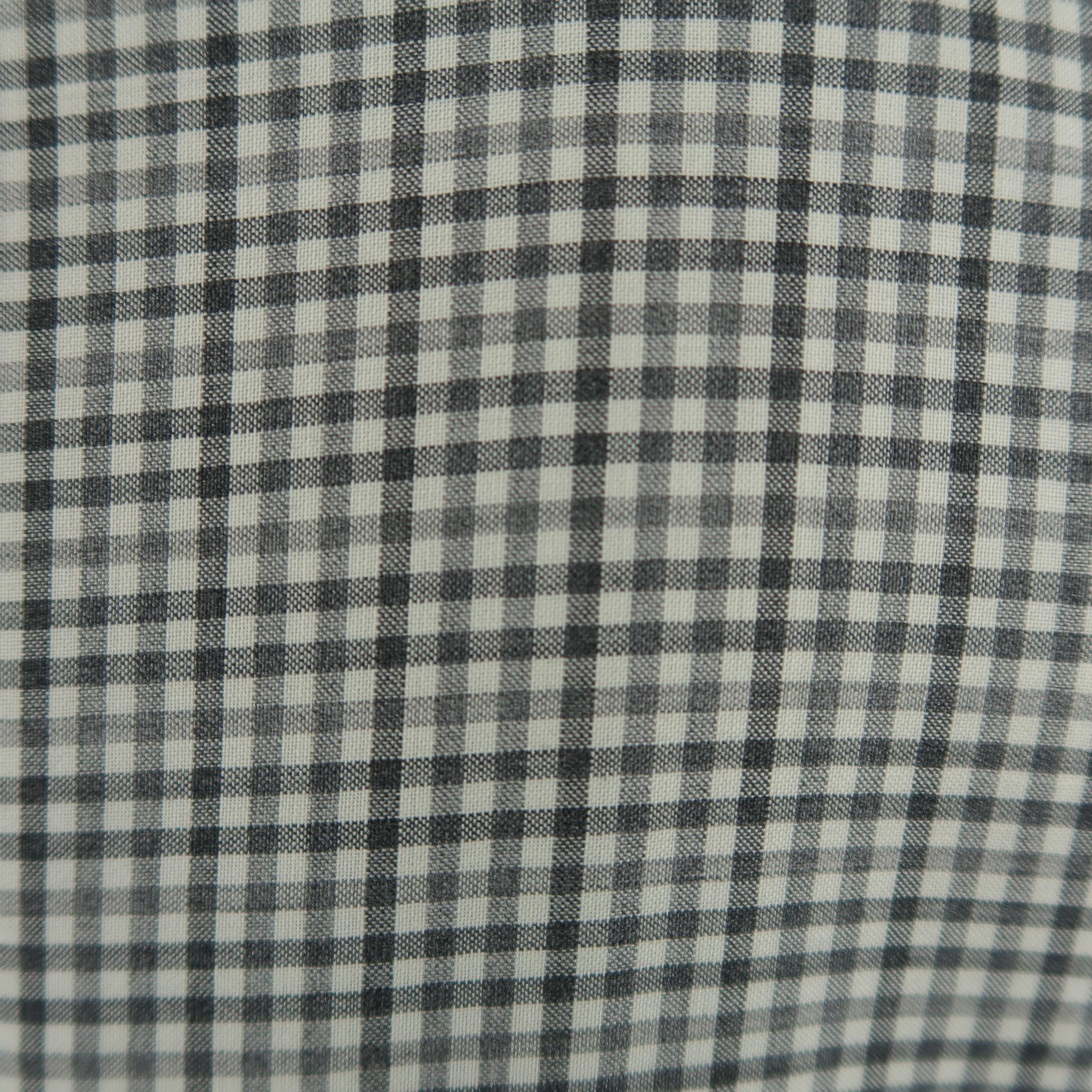 CANALI 42 Regular Grey Checkered Wool Sport Coat  3
