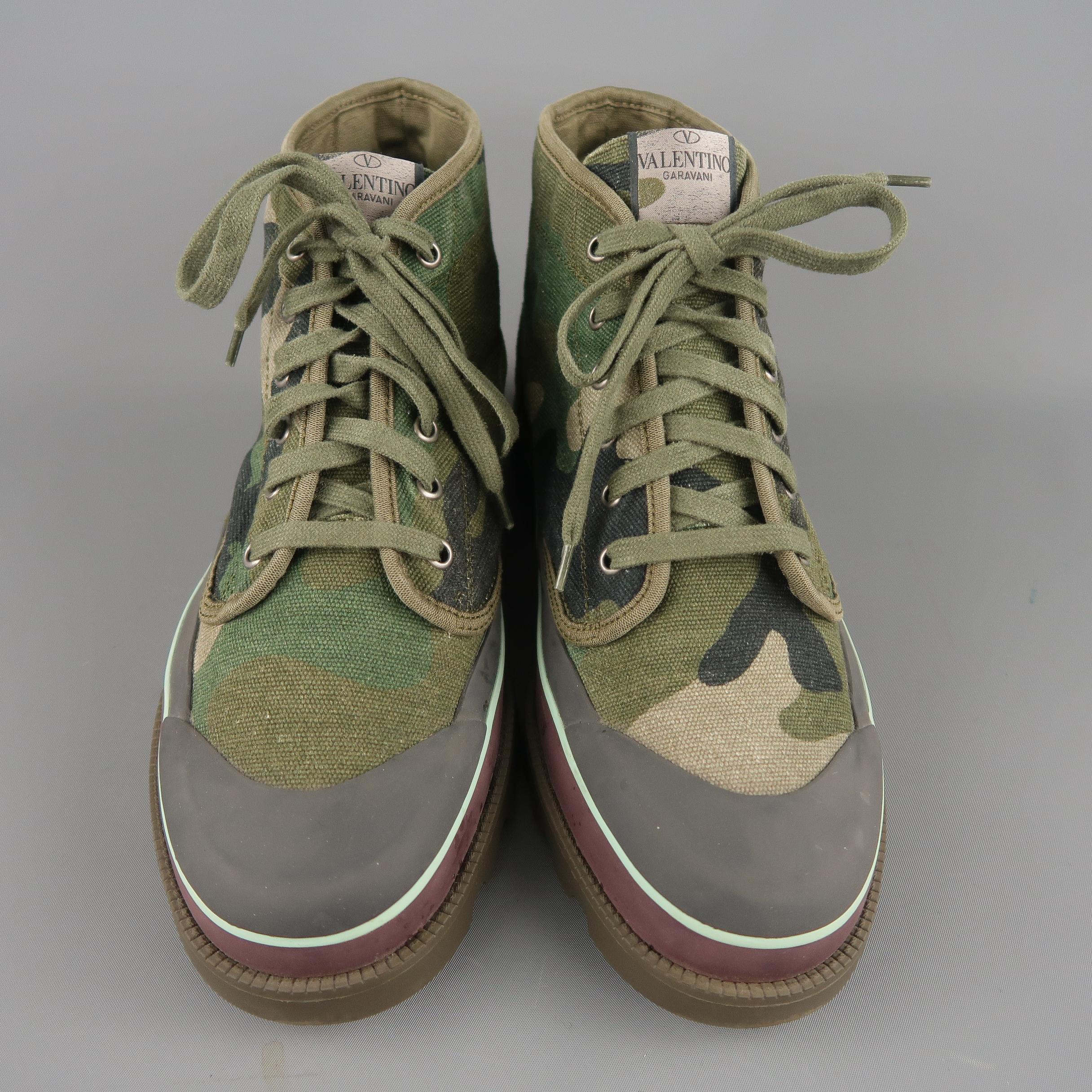 green camo valentino sneakers