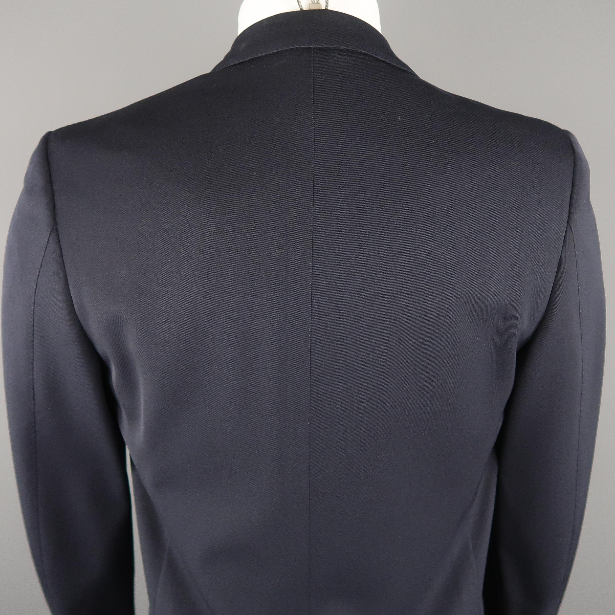 BRIONI 38 Navy Double Breasted Wool Blazer Sport Coat 1