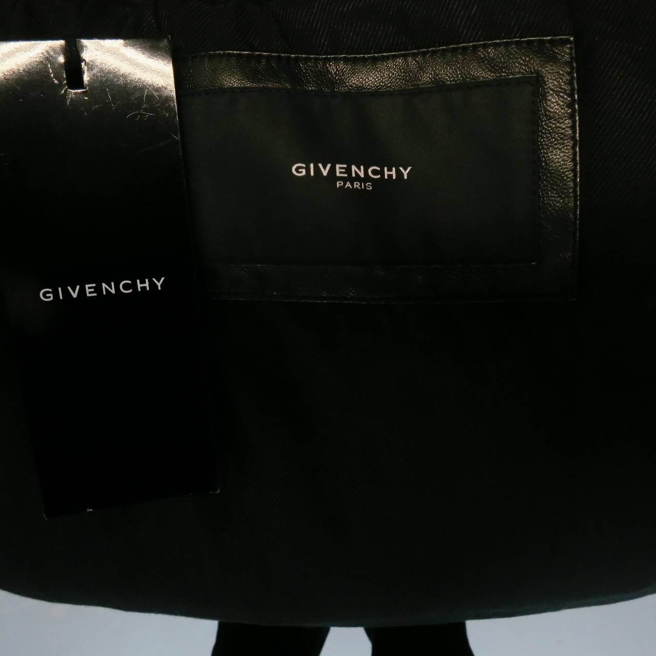 2013's GIVENCHY Black Quilted Leather Motorcycle Bomber Jacket Men's Size 40 2
