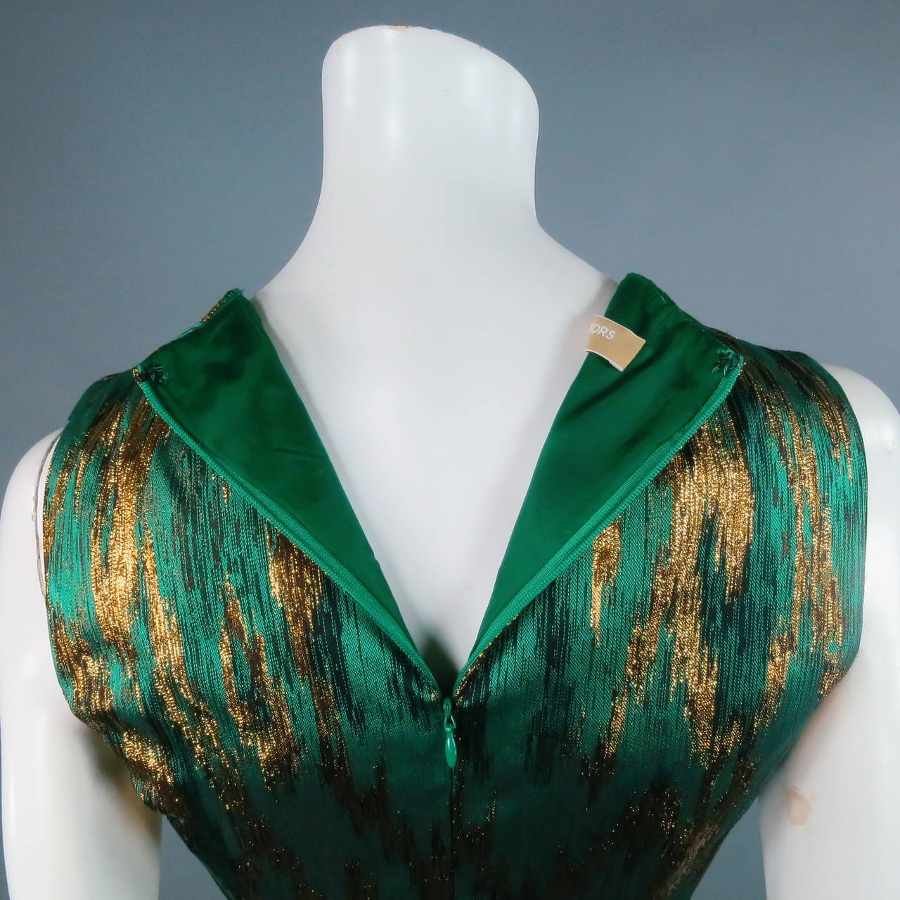 Women's MICHAEL KORS Size 4 Green Polyester Blend Cocktail Dress