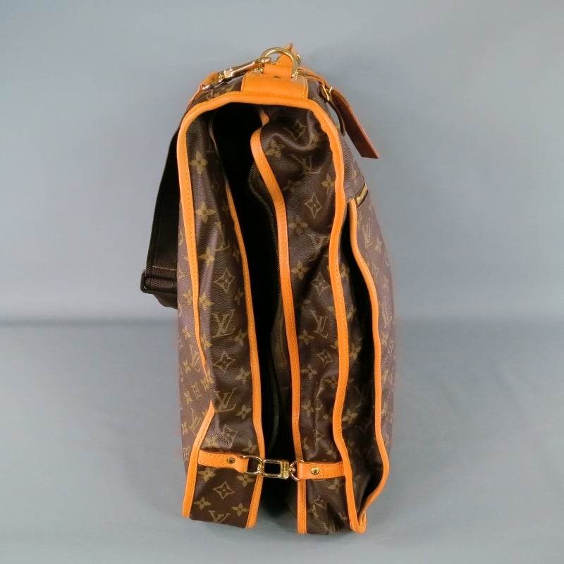 Vintage LOUIS VUITTON Brown Canvas Travel Garment Bag at 1stDibs louis vuitton garment bag