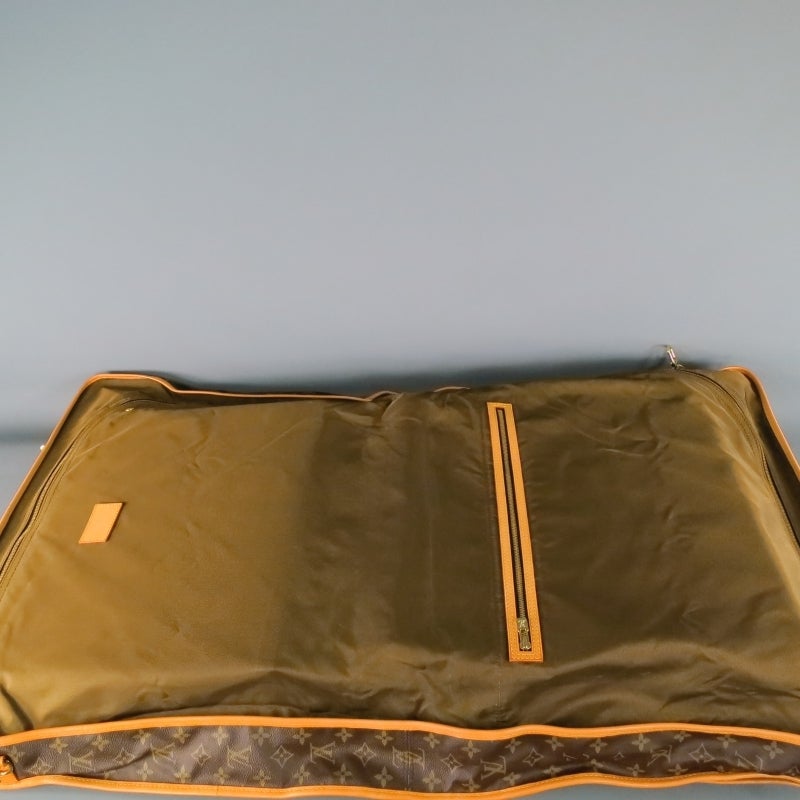 Vintage LOUIS VUITTON Brown Canvas Travel Garment Bag at 1stDibs