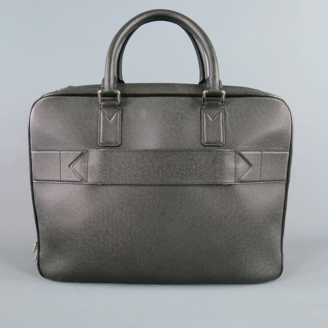 LOUIS VUITTON Neo Alexander Briefcase Business Double Compartment Black Zip  Bag
