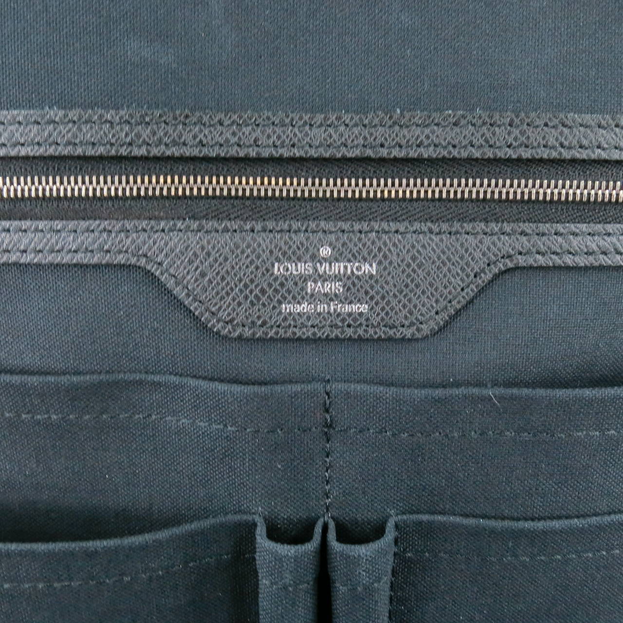 Women's or Men's LOUIS VUITTON -NEO ALEXANDER ARDOISE- Black Leather Briefcase