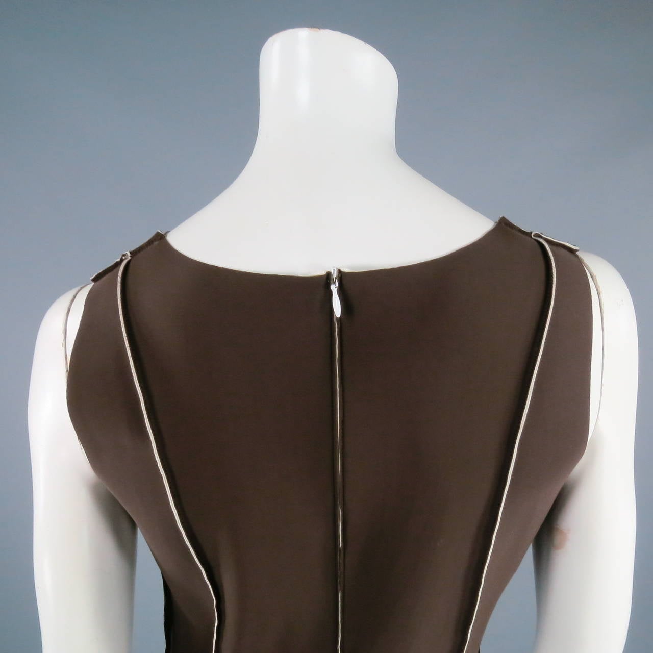 1999's CHANEL Size 10 Brown Nylon / spandex Dress 1
