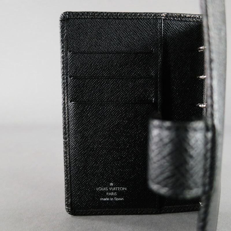 LOUIS VUITTON Black Taiga Leather Small Agenda PM Planner at 1stdibs