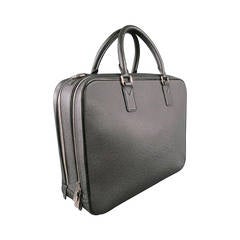 LOUIS VUITTON -NEO ALEXANDER ARDOISE- Black Leather Briefcase