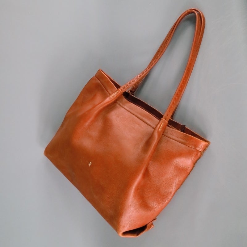 Women's or Men's HENRY BEGUELIN Brown Leather Tote Handbag