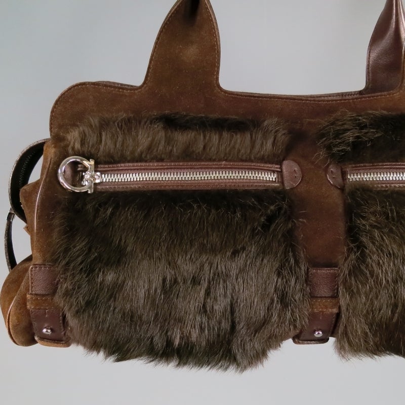 rabbit fur bag