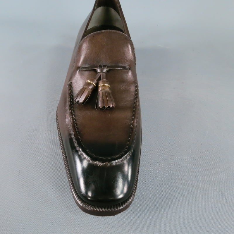 brown heeled loafers