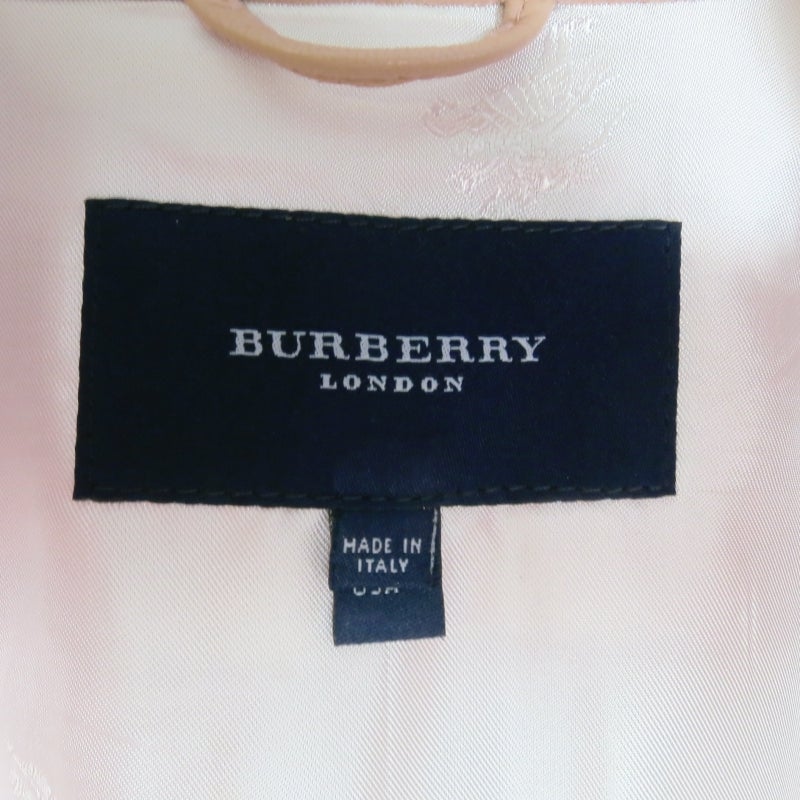 BURBERRY LONDON Size 6 Rose Leather Jacket 3