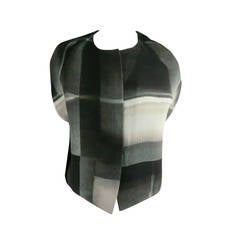 MARNI Size 6 Gray Marble Printed Shell Vest