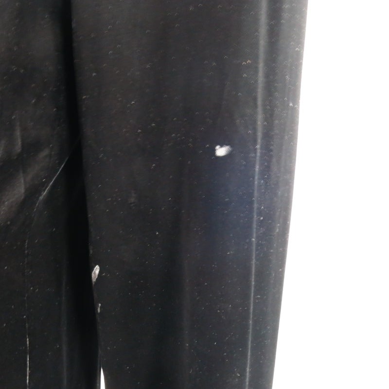 Vintage CHANEL Size 6 Black Silk Velvet Wide Leg Gold Button Sailor Pants 2