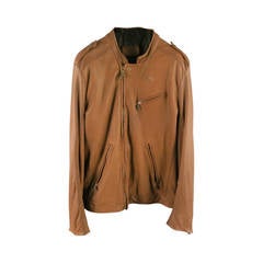 PRADA 38 Leather Brown Jacket