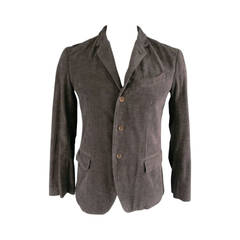 -New w/ Tags- 45rpm Men's 40 Deep Taupe Corduroy Notch Lapel Sport Coat Jacket 12