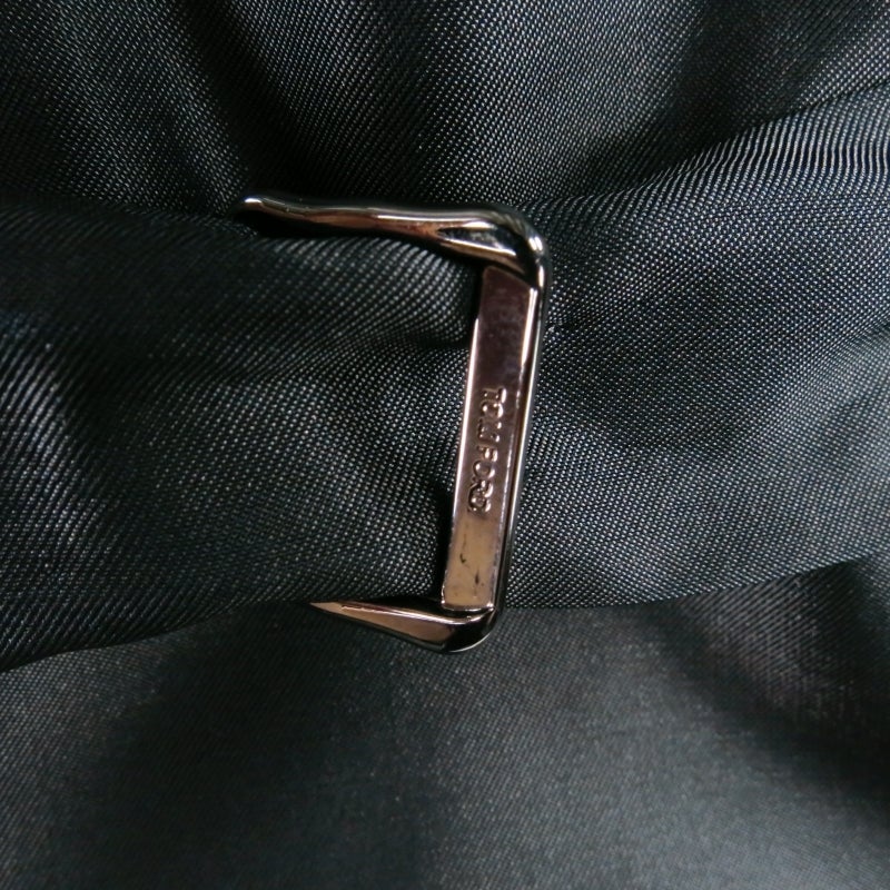 Men's TOM FORD 46 Charcoal Wool Slit Pocket Vest