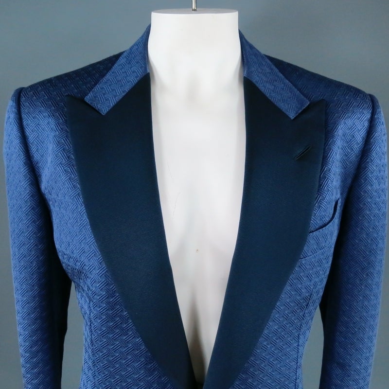 Tom ford navy blue baracuta style jacket #7