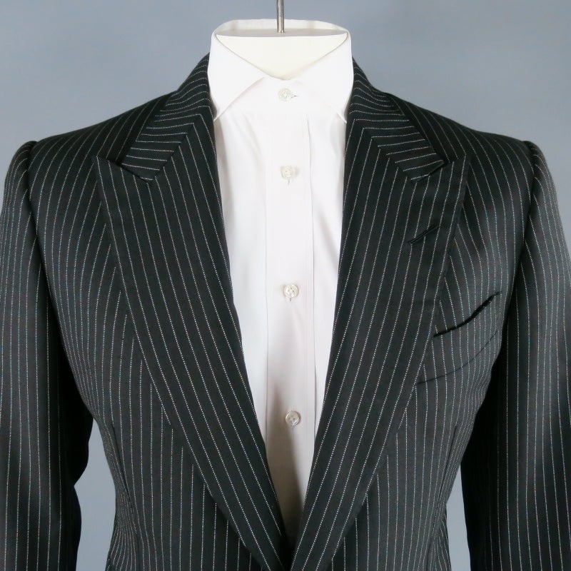 white pinstripe suit mens