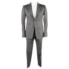 TOM FORD 38 Regular Charcoal Pinstripe Wool Notch Lapel Suit