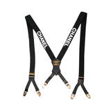 Chanel Black and White CC Logo Suspenders ss 1994 at 1stDibs