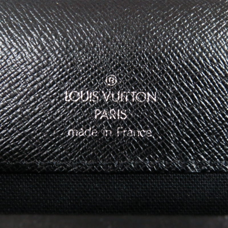 LOUIS VUITTON Black NEO ROBUSTO 2 Taiga Textured Leather Briefcase Bag 6