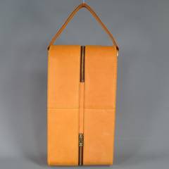 LOUIS VUITTON Natural Leather PORTE-BOUTEILLES Wine Bottle Bag