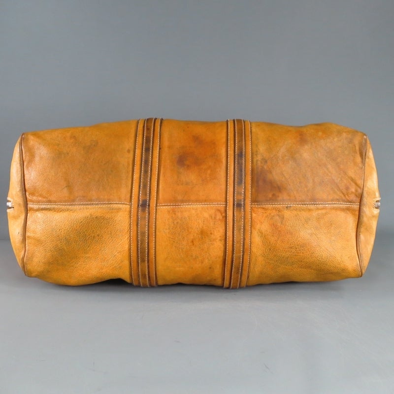 camel leather overnight bags