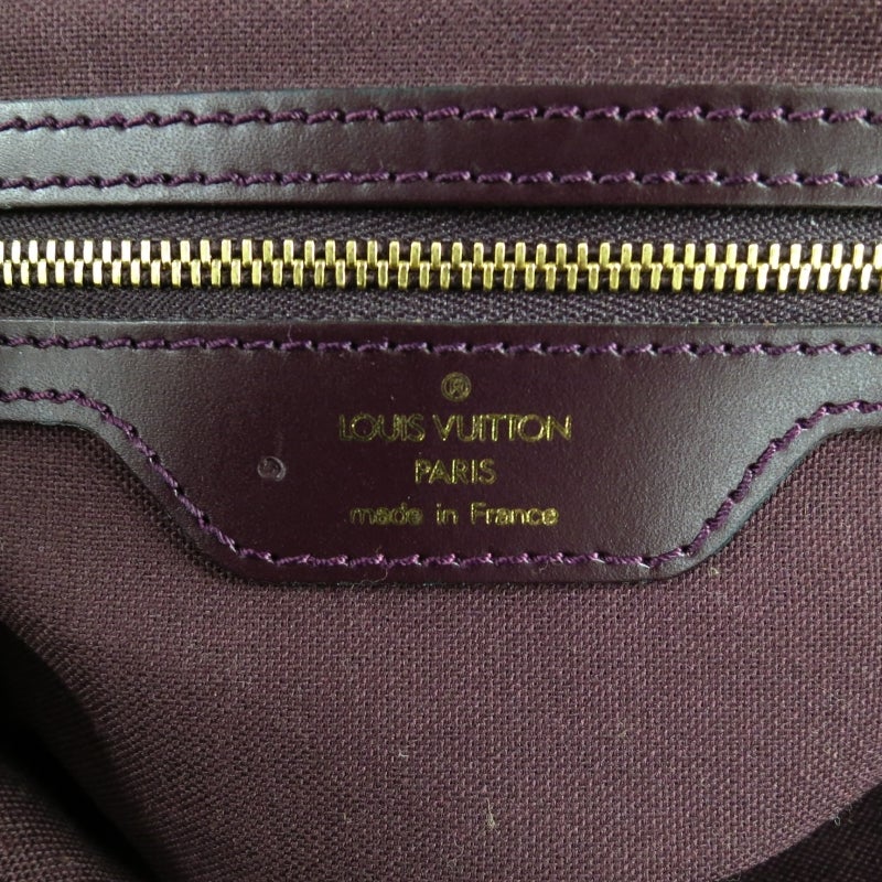 LOUIS VUITTON Acajou Taiga Textured Leather Burgundy CASSIAR Back Pack 4