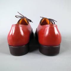 JOHN LOBB "JOHN LOBB 2008" Size 7.5 Brick Leather Lace Up