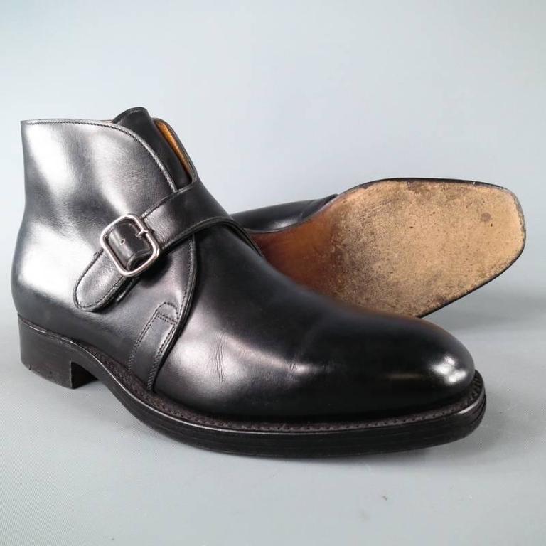 JOHN LOBB "VARESE" Size 7.5 Black Leather Boots at 1stDibs | john lobb  varese, varese boots