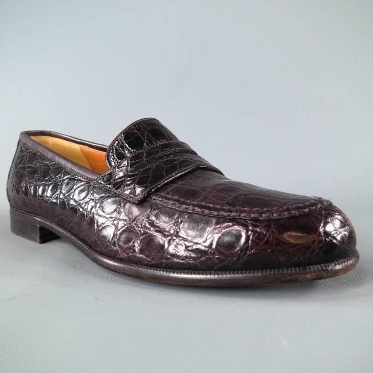 ferragamo alligator shoes
