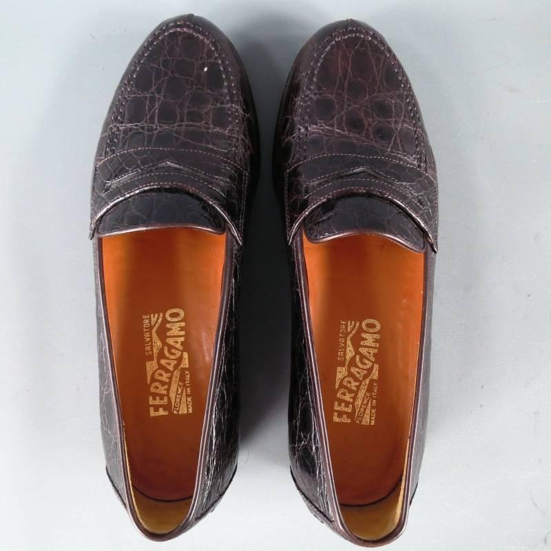 ferragamo crocodile loafers