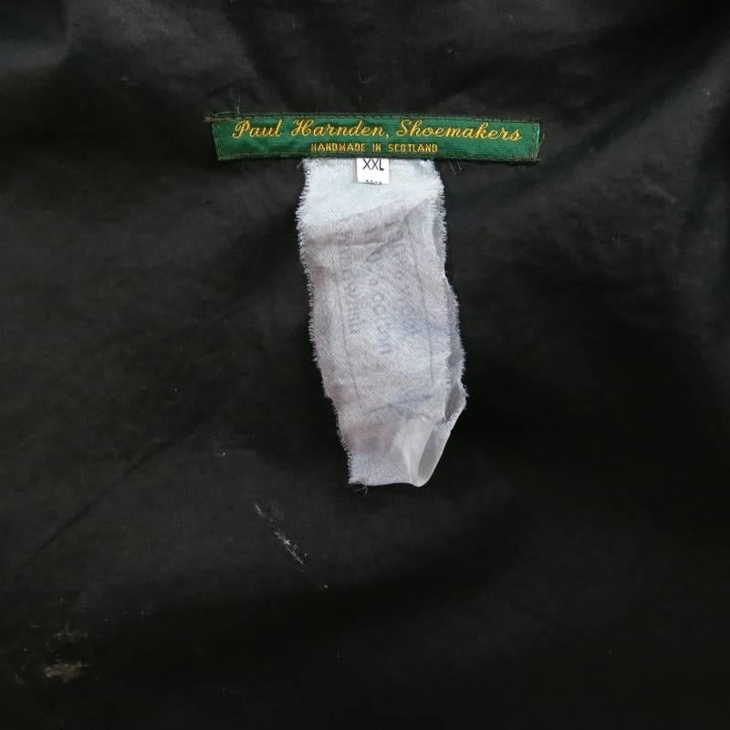 PAUL HARNDEN 44 Dunkelgrau Glenplaid Wolle Spitzensaum Zip Jacke 5