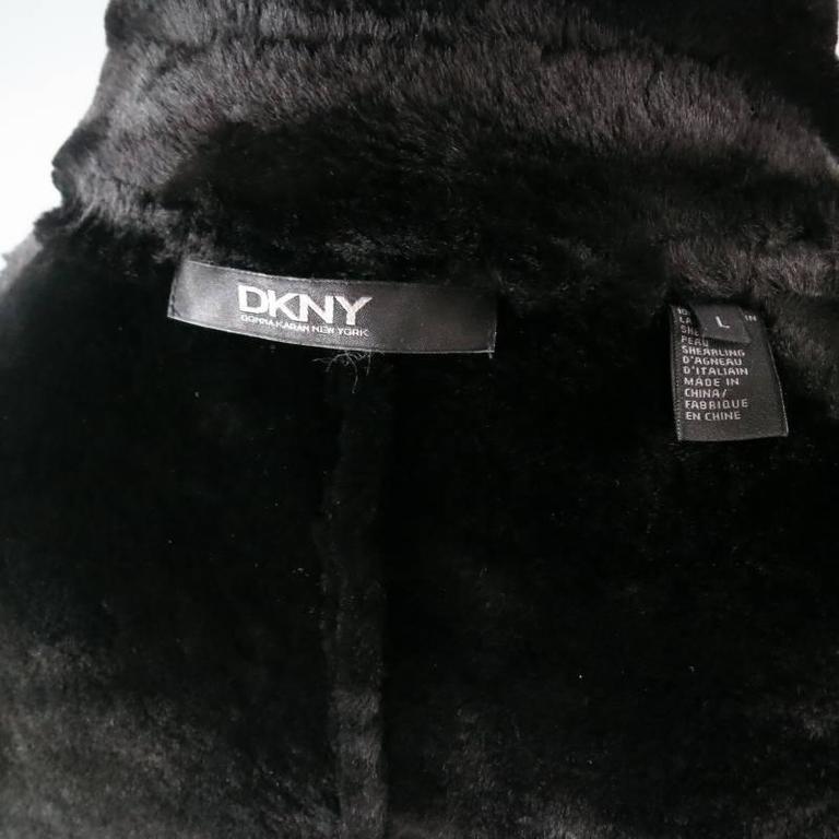 dkny shearling coat