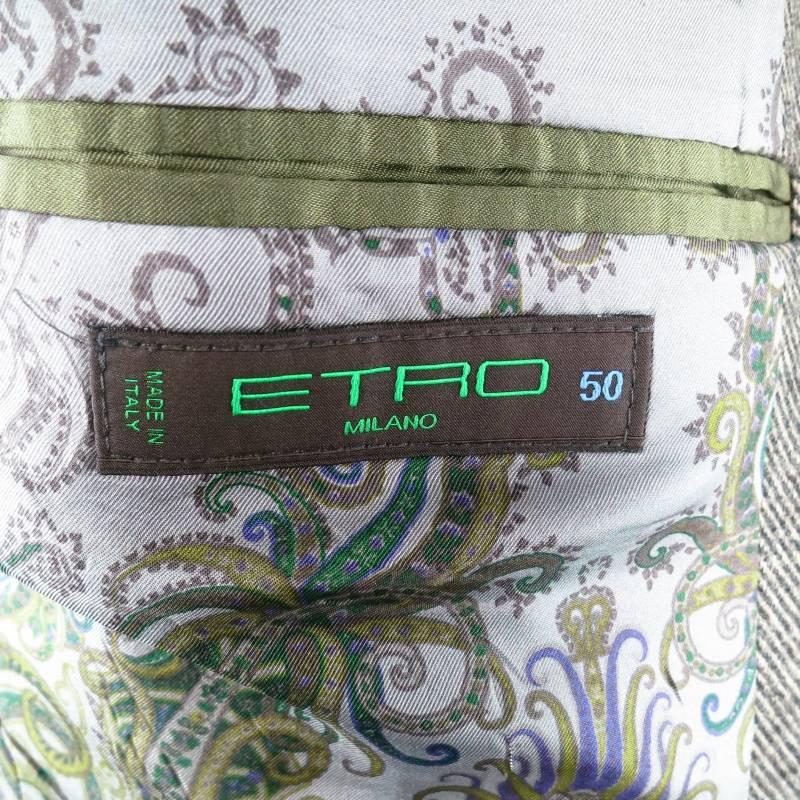 ETRO Men's 40 Taupe Cashmere Coat 2