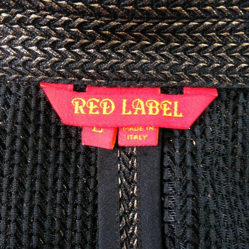 VIVIENNE WESTWOOD Red Label Size L Metallic Gold Mesh Skirt Suit 1